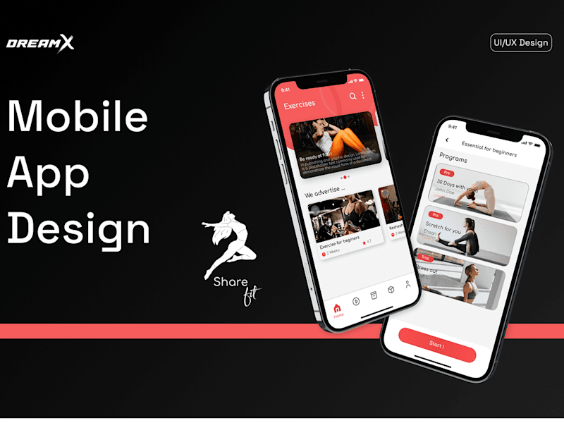 Cover image for Fitness Mobile App Design - Share Fit