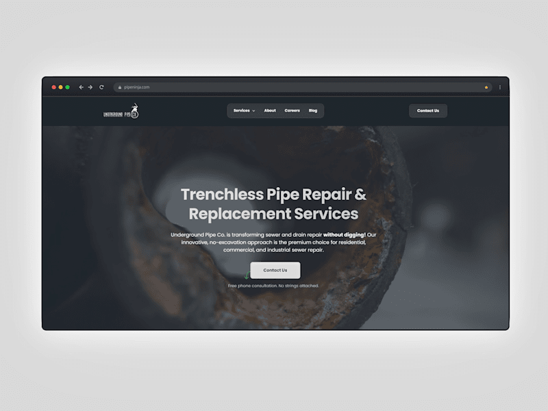 Cover image for Pipeninja Trenchless Sewer Services