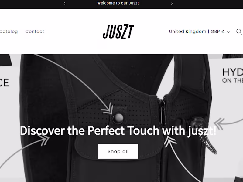 Cover image for Juszt Active Running Hydration Vest