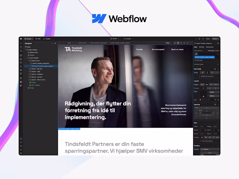 Cover image for Webflow website (Development)
