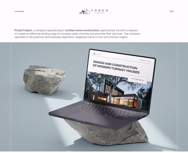 Cover image for PROUD PROJECT – Architecture & Interior Studio Website 