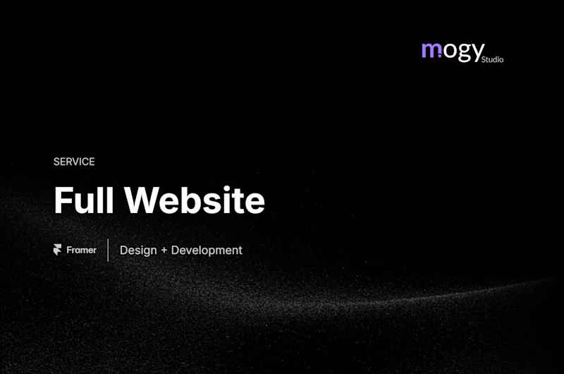 Cover image for Full Website (Design & Development)