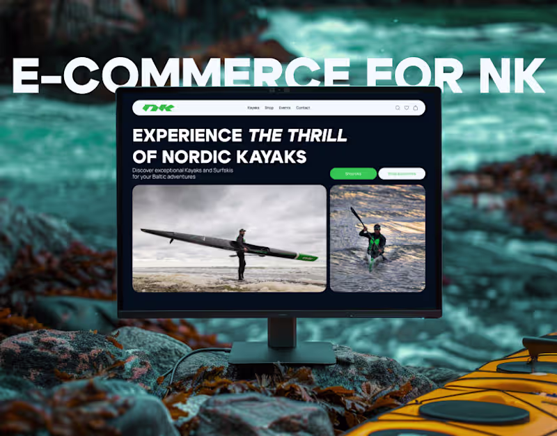 Cover image for E-commerce website | Nordic Kayaks Estonia