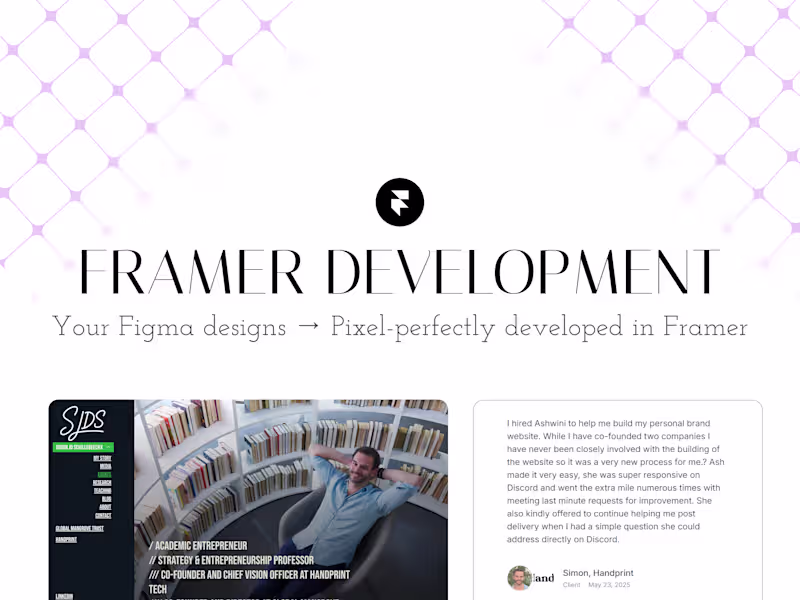 Cover image for Framer Website Development