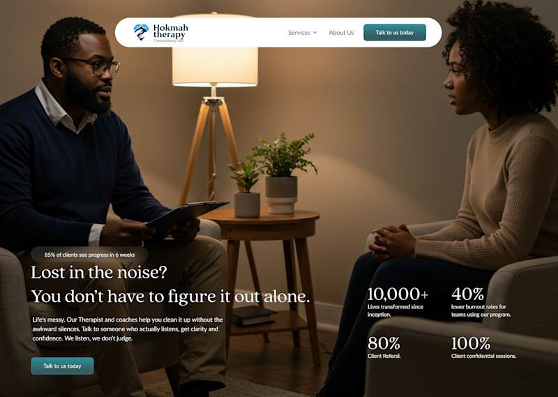 Cover image for Therapy website