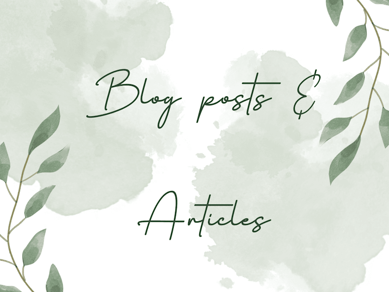Cover image for Blog posts and Article marketing 