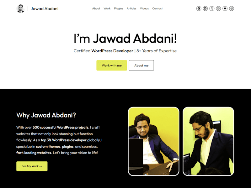 Cover image for Jawad Abdani - Portfolio Website