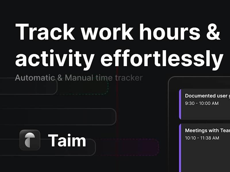 Cover image for Automated Time Tracking Software