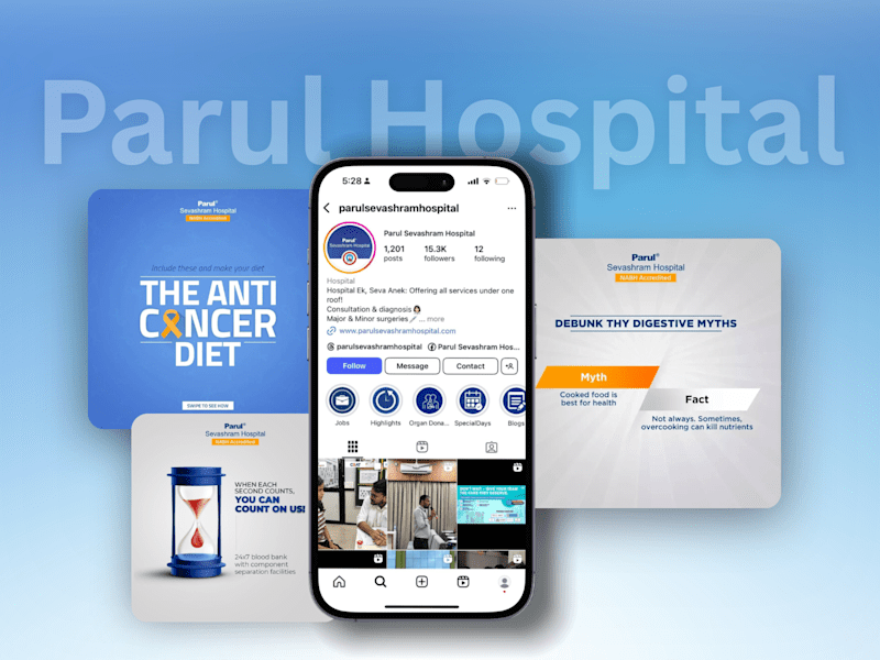 Cover image for Social Media Manager | Parul Hospital