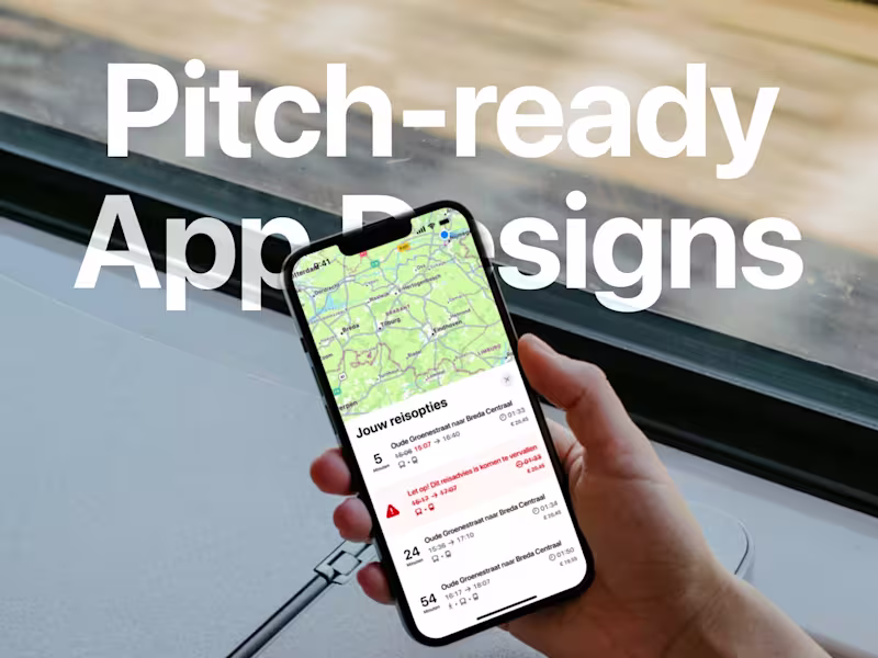 Cover image for Pitch-ready app designs for founders and startups