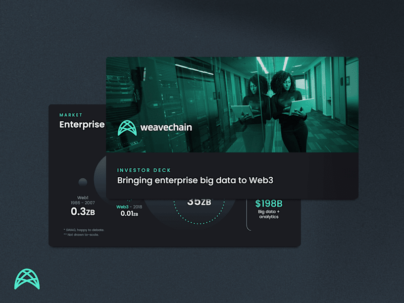 Cover image for Blockchain Pitch Deck Design for Weavechain