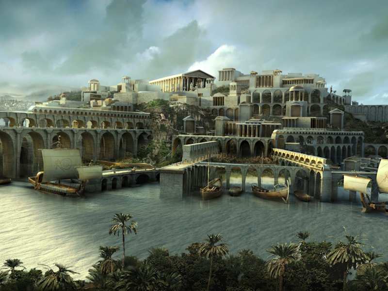 Cover image for The Lost City of Atlantis: Myth or Reality? Uncovering Ancient 