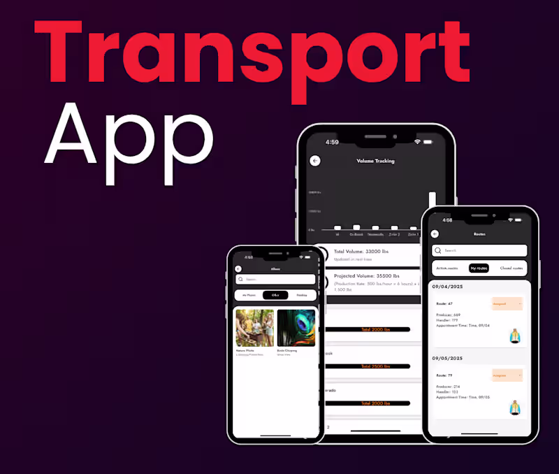 Cover image for Transport App – Delivery & Social Platform for Drivers
