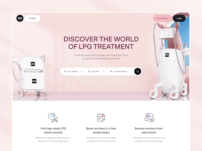 Cover image for LPG – Beauty Services Booking Website.