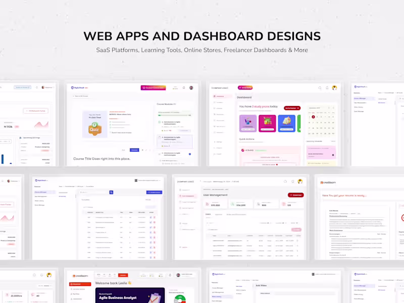 Cover image for Dashboard designed for clarity and usability.