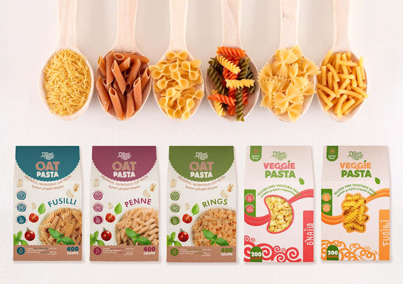 Cover image for Packaging Design for Oat & Vegetable Pasta Products Line
