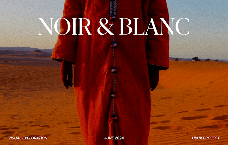 Cover image for NOIR & BLANC CLOTHING