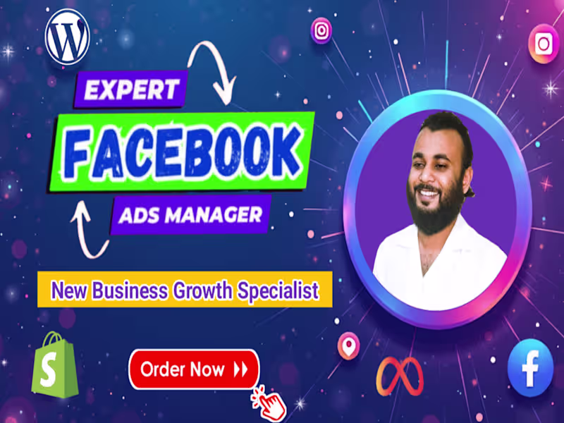 Cover image for I will be your expert facebook ads manager