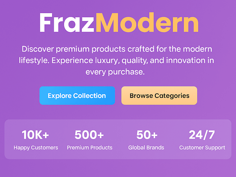 Cover image for Fraz Modern Store