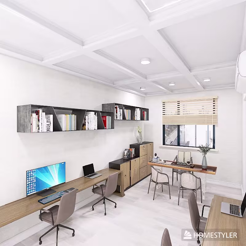 Cover image for This office interior project was designed to balance aesthet...