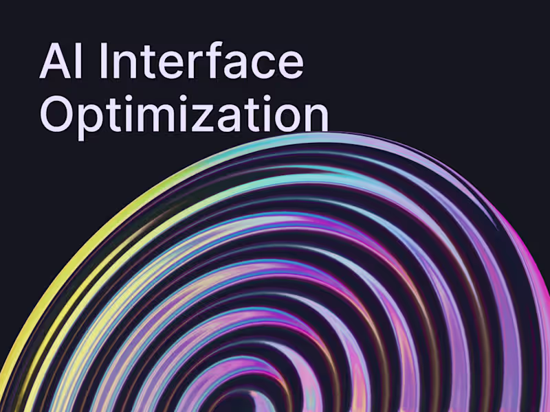 Cover image for AI Interface Optimization