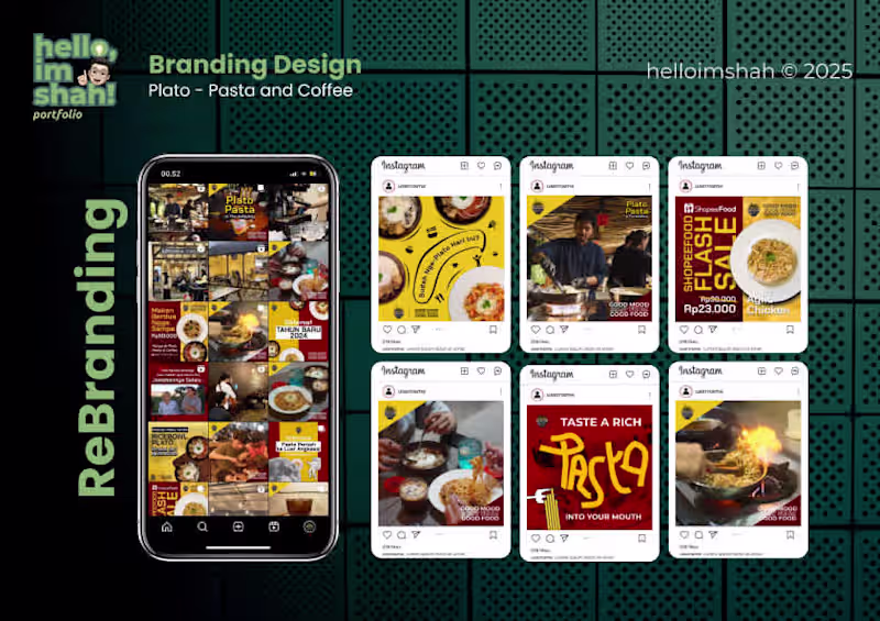 Cover image for Rebranding Social Media Design for Pasta Restaurant