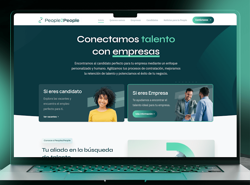 Cover image for Branding and Website Development for People2People
