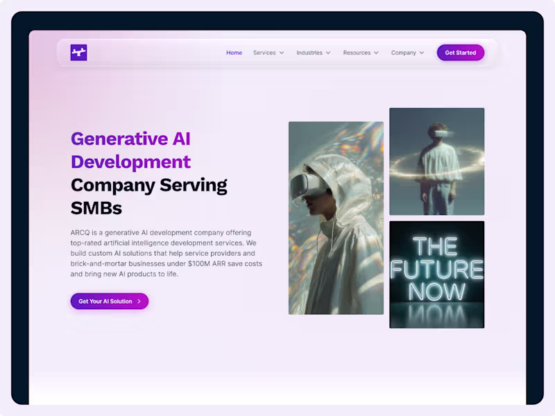 Cover image for ARCQ AI Website Redesign