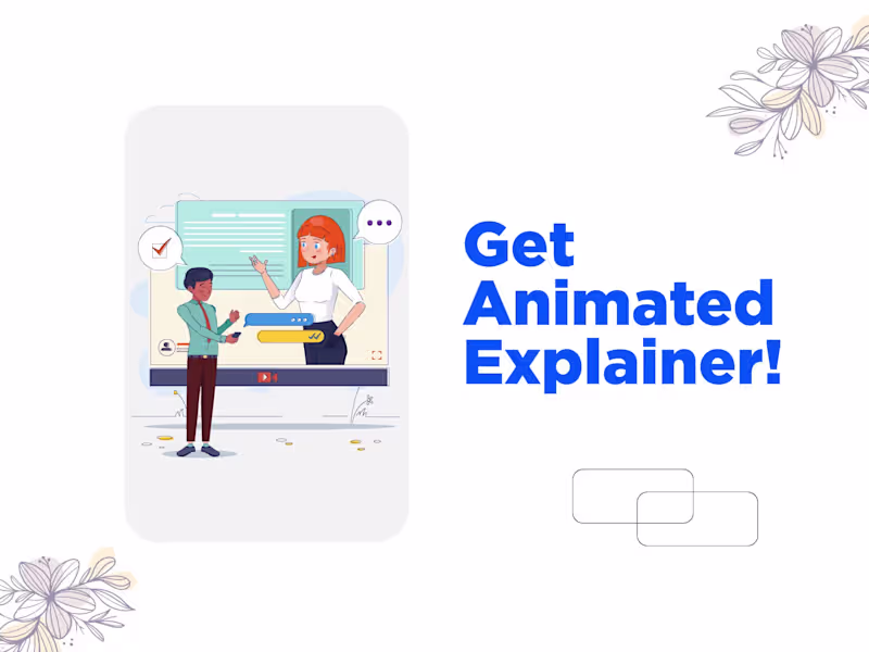 Cover image for I will create smooth 2d animated explainer videos for you