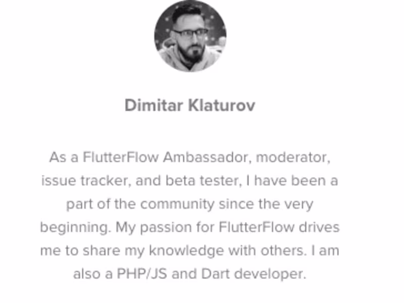 Cover image for FlutterFlow Mentoring