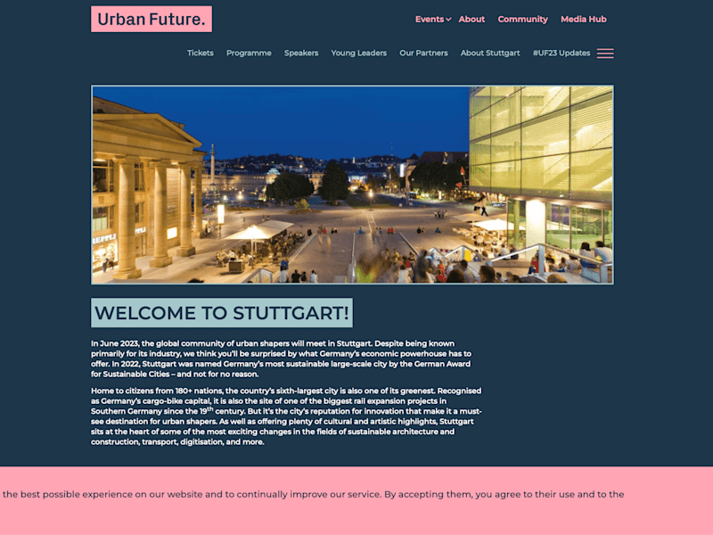 Cover image for Urban Future – Europe’s leading event to make cities sustainable