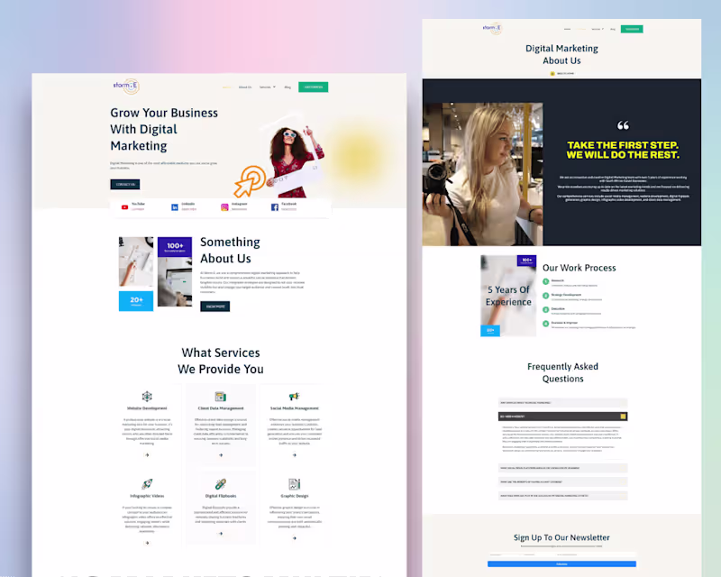 Cover image for Website for an International Digital Marketing Company