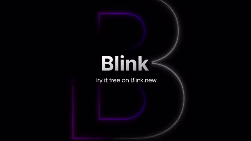 Cover image for Blink A.i Website demo video