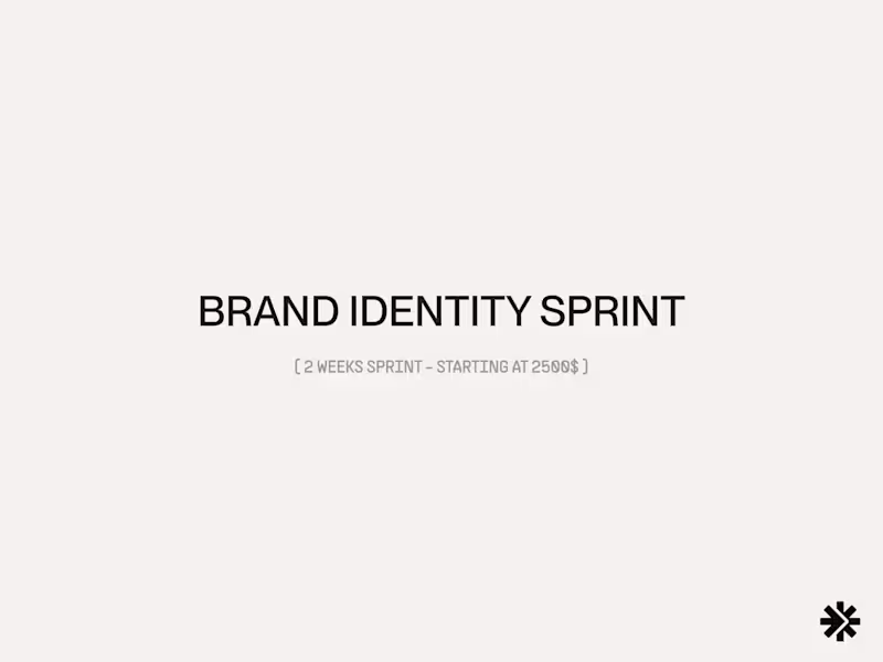 Cover image for Brand Identity Sprint