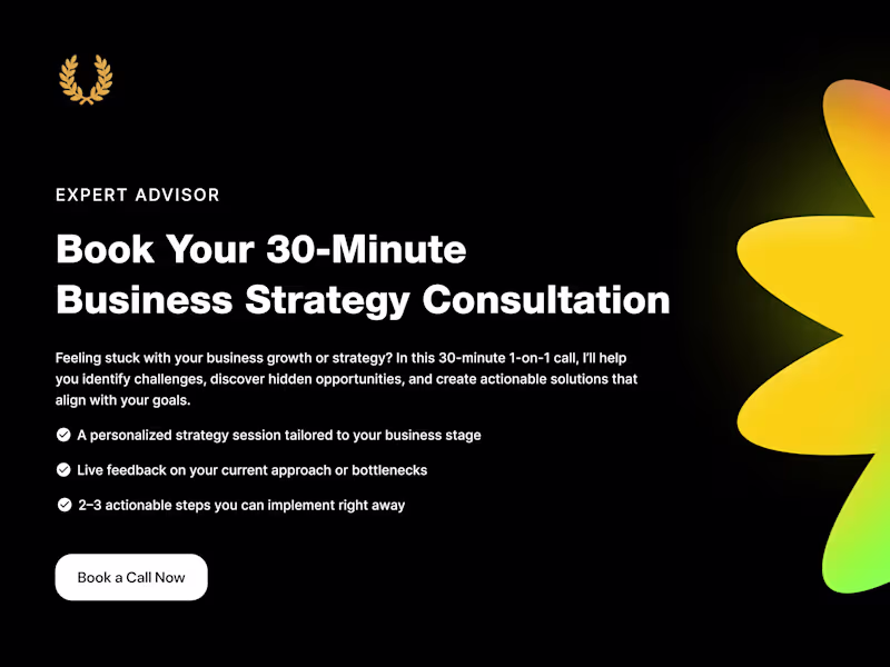 Cover image for 🚀 Book Your 30-Minute Business Strategy Consultation