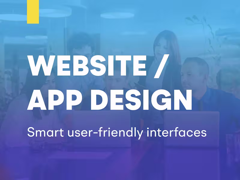 Cover image for Website Design & App UI Delivered modern, user-focused websi...