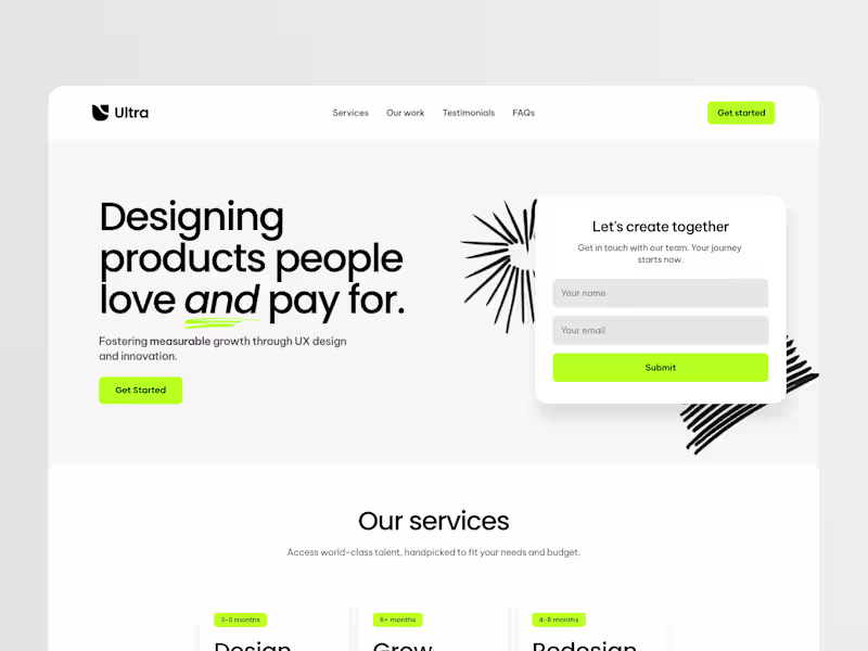 Cover image for Website design or redesign