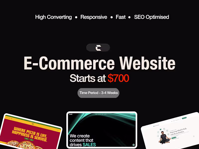 Cover image for Shopify Web Design and Development