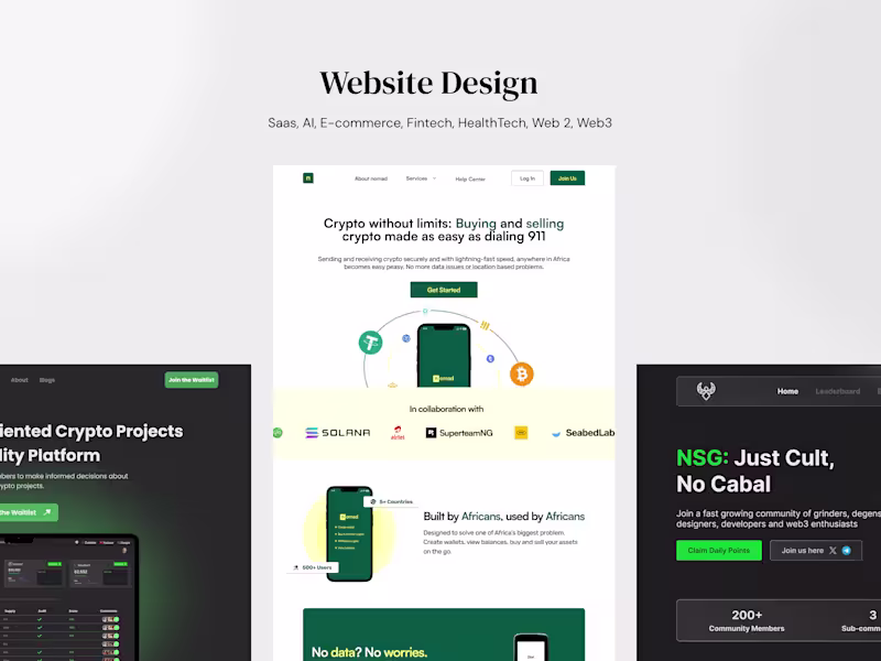 Cover image for WEBSITE UI/UX DESIGN