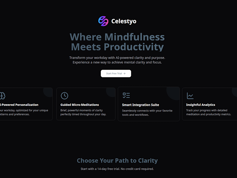 Cover image for Celestyo - AI-powered Wellness Platform