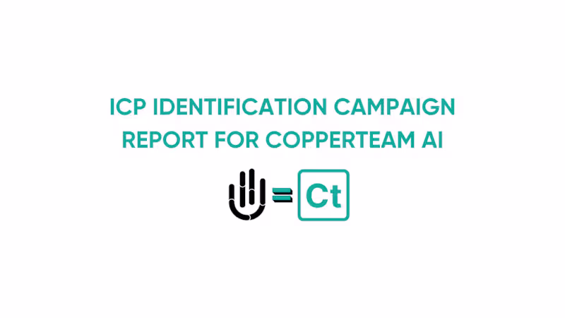 Cover image for ICP IDENTIFICATION CAMPAIGN REPORT FOR