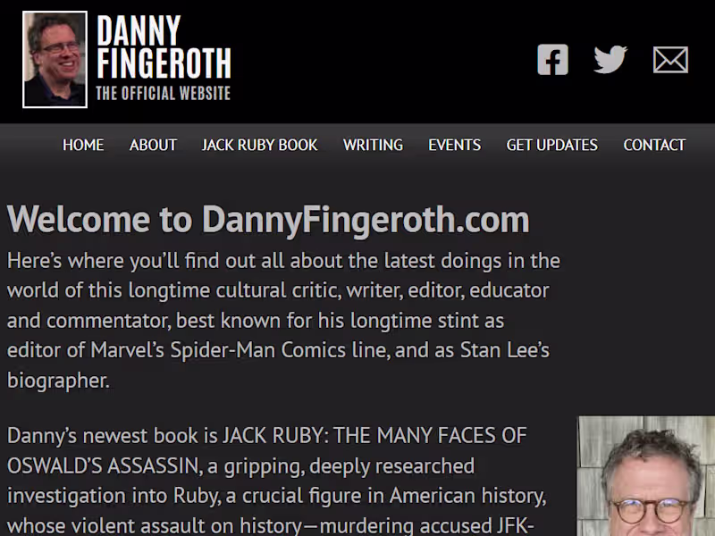 Cover image for DannyFingeroth.com