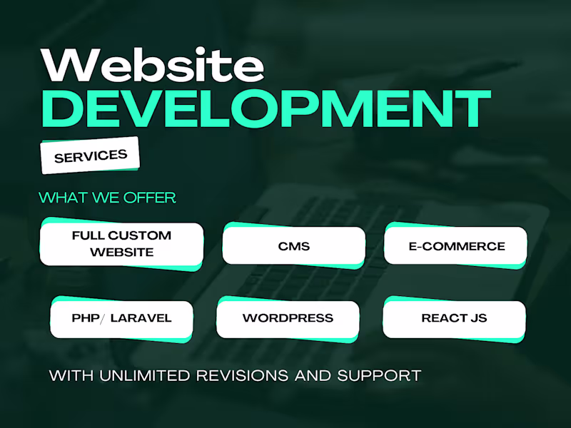 Cover image for PHP, React.js, JavaScript, Laravel & WordPress Expert