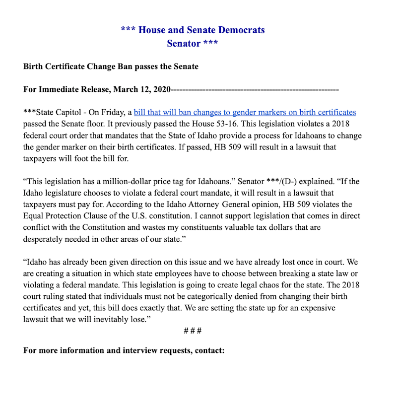 Cover image for Press Release Writer/Deputy Communications Director 