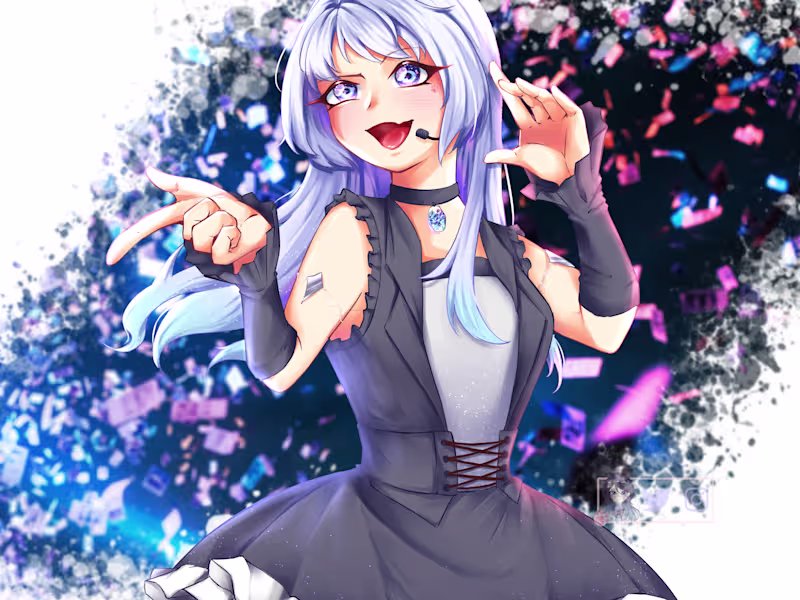 Cover image for Half Body Anime-style