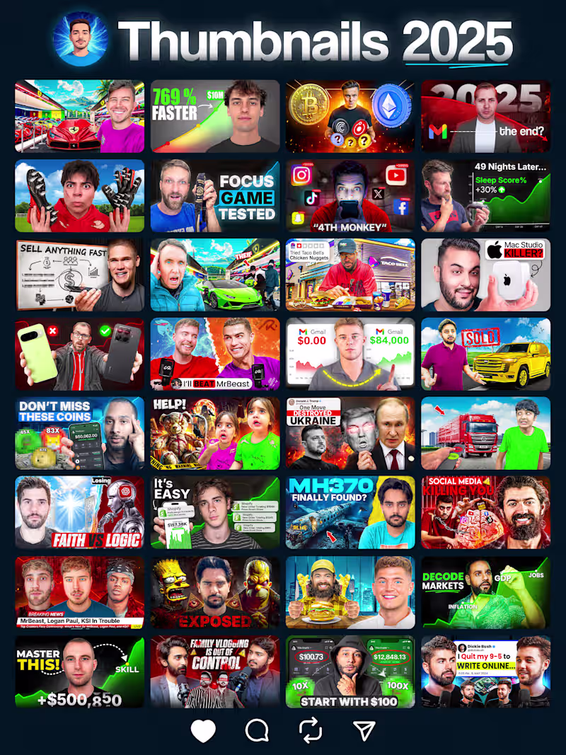 Cover image for Strategic Youtube Thumbnail Designs