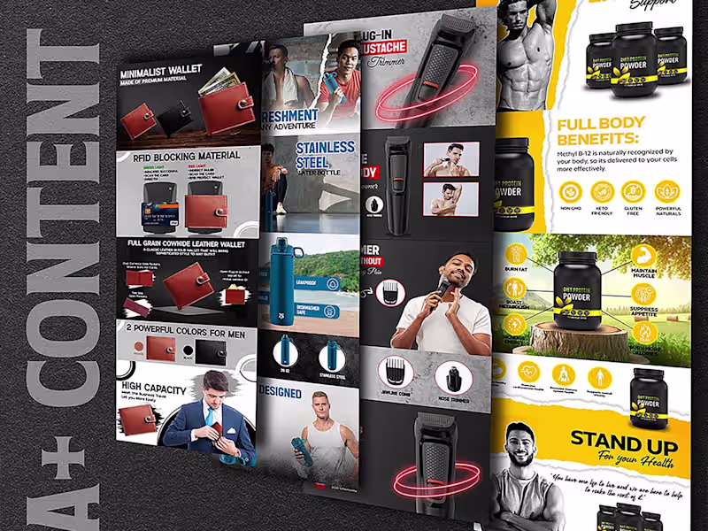 Cover image for I will design amazon ebc and amazon listing images