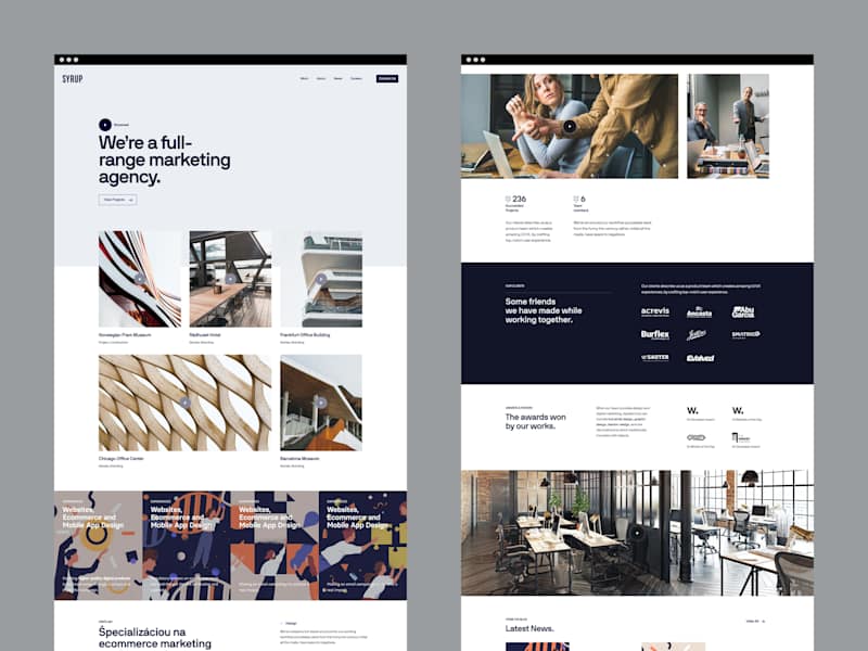 Cover image for Syrup Advertising — Redesigning brand website