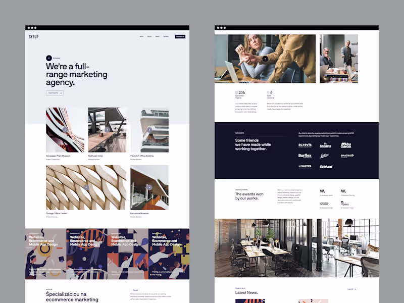 Cover image for Syrup Advertising — Redesigning brand website
