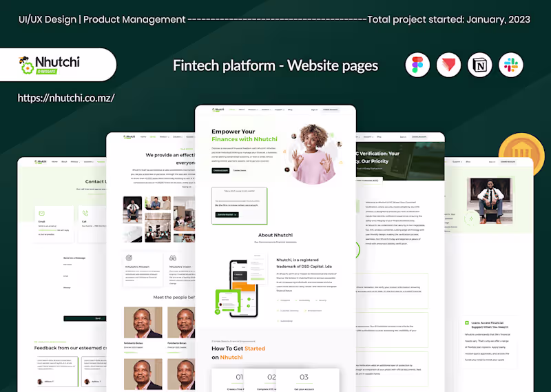 Cover image for Nhutchi - Fintech platform | Website pages